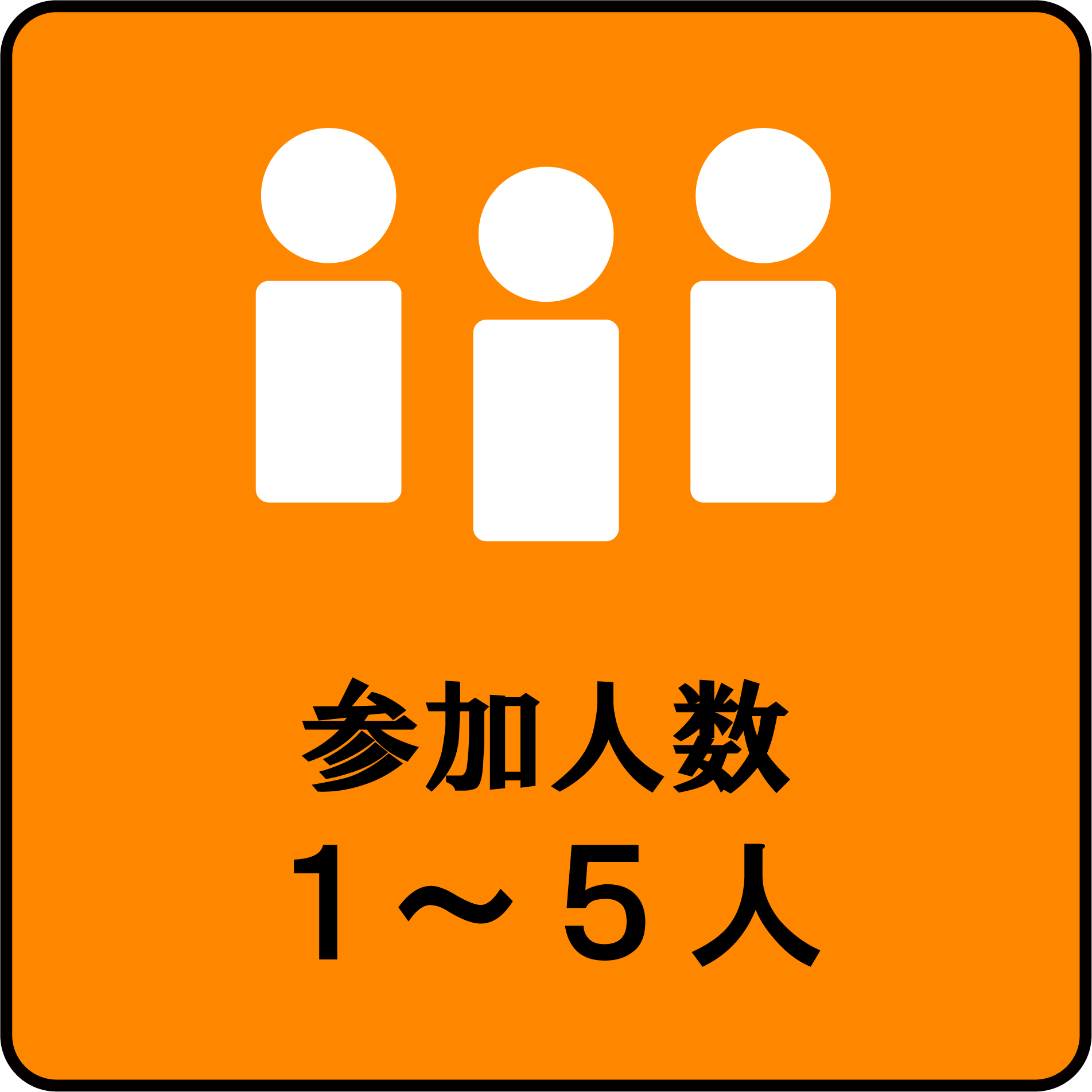 参加人数：1～5人